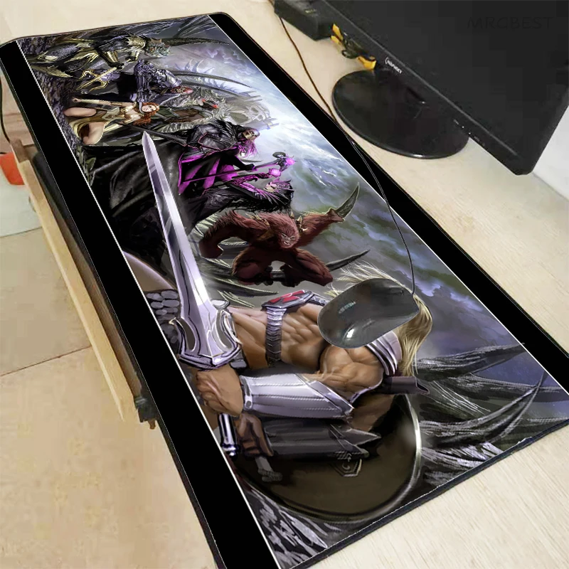 

He-Man and the Masters of the Universe computer mouse pad anime Notebook desk pad Watercolor Locking Edge Comfort Mouse Mat