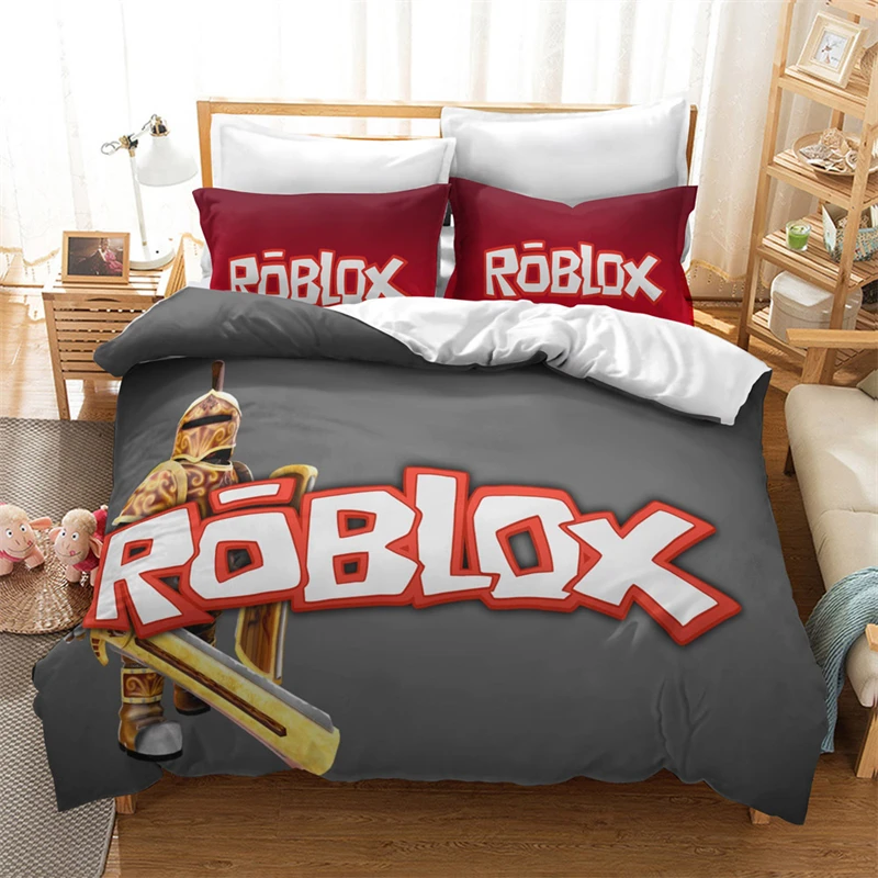 Комплект постельного белья roblox-games с мультяшными 3d-изображениями набор