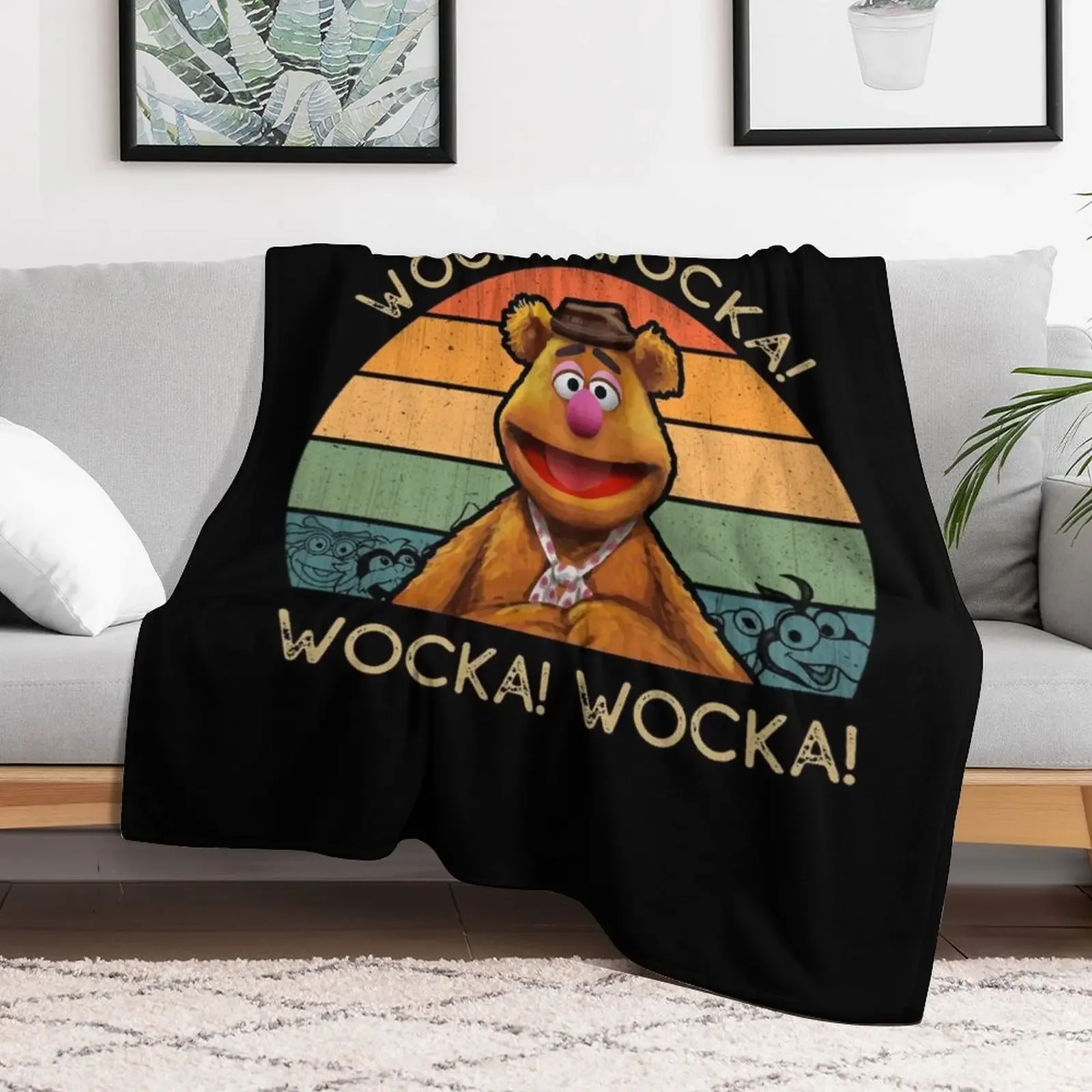 Одеяло Fozzie Wocka Bear из фланелевой ткани одеяла на Хэллоуин