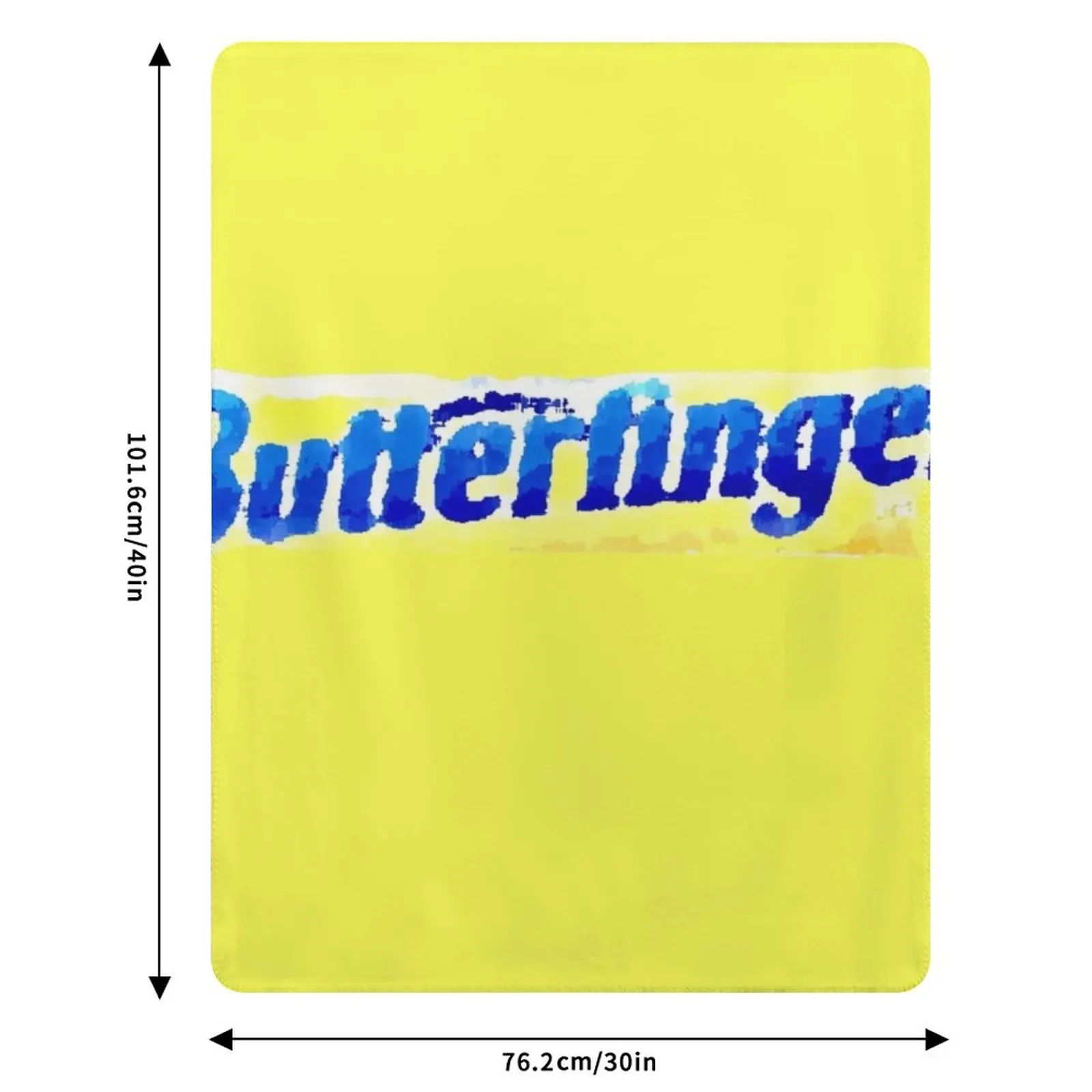 Плед с рисунком упаковки конфет Butterfinger в пастельных тонах, прочный и теплый плед для ежедневного домашнего использования (art.: 3920db1f5877b) - 3920db1f5877b