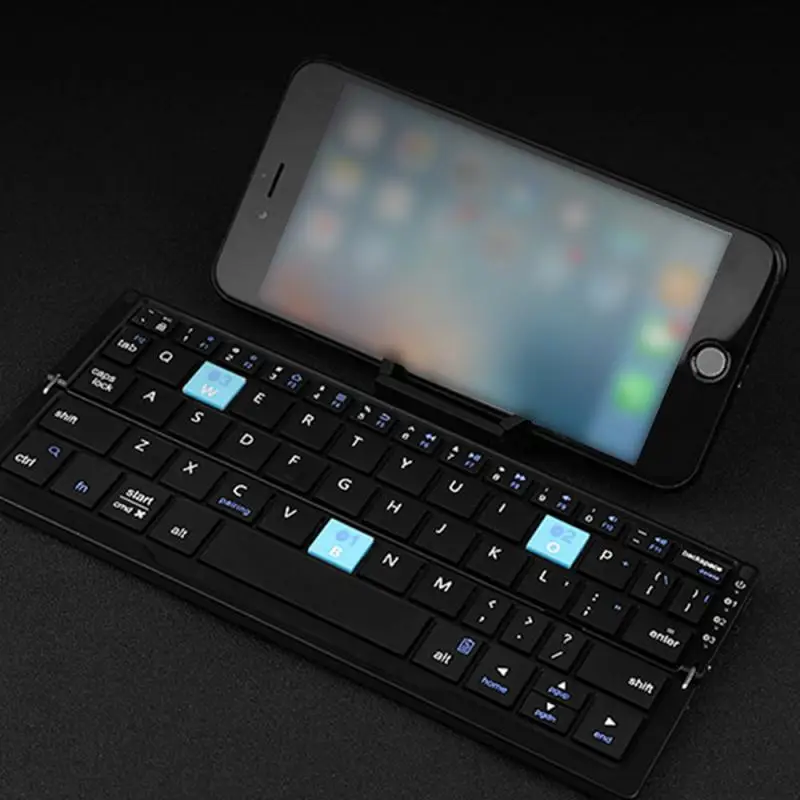 

Беспроводная клавиатура, прочная, открывается и закрывается, как вы хотите, универсальная совместимость, портативные беспроводные соединения, складная клавиатура