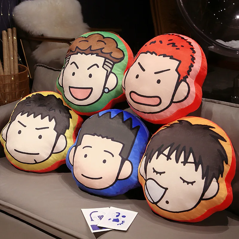 

SLAM DUNK Plush Sakuragi Hanamichi Akagi Takenori Kaede Rukawa Cartoon Soft Stuffed Plushies Anime Collectio Toys for Kids Gift