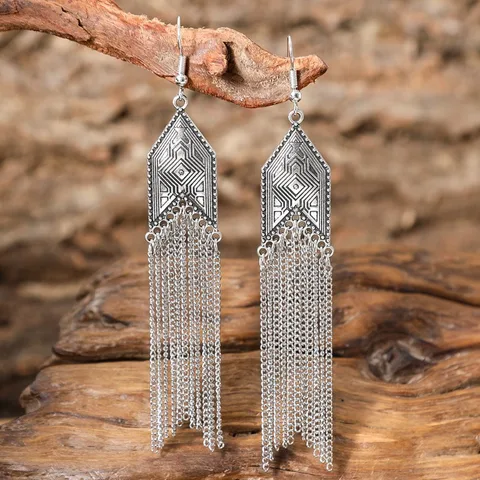 Антикварные серьги-капельки Brincos из цинкового сплава