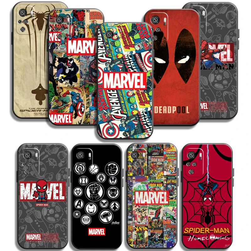 

Marvel Iron Man Spiderman Phone Cases For Xiaomi Redmi POCO X3 GT X3 Pro M3 POCO M3 Pro X3 NFC X3 Mi 11 Mi 11 Lite Carcasa