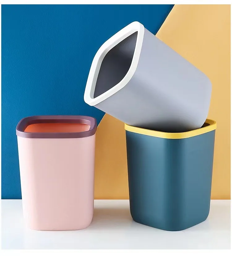 

Desktop Trash Can Wastebasket Waste Bins Bucket Garbage Cans House Accessories Recycle Bin Paper Basket Kitchen Wastebin Dustbin