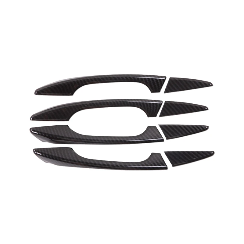 Car ABS Carbon Fiber Exterior Door Handle Cover Trims For Acura TLX 2016- 2020 Styling