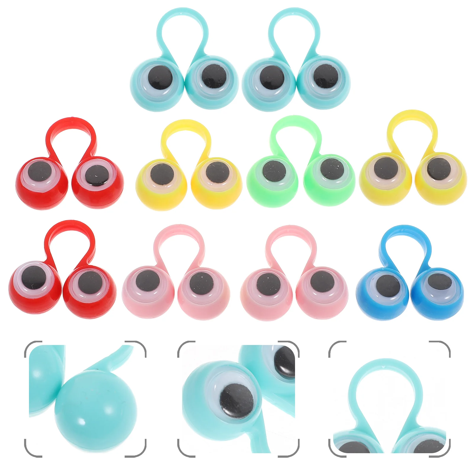 

Куклы на палец, глазные рандомные куклы, кольца с глазами, кольца для глаз, ручные Глазные яблоки, Детская игра, Хэллоуин, забавные игрушки, р...