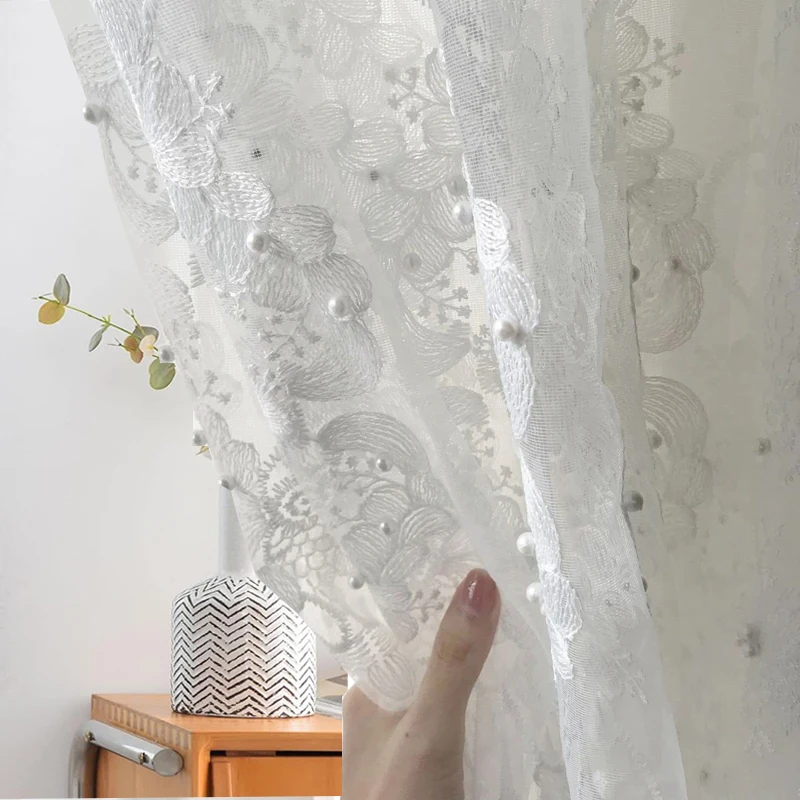 

Шторы AiFish французские романтические из полиэстера и хлопка