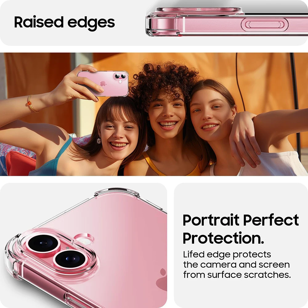 Чехол для iPhone 16 15 14 13 12 Mini 11 Pro XS Max X XR SE 2022 2020 7 8 Plus Противоударный силиконовый чехол