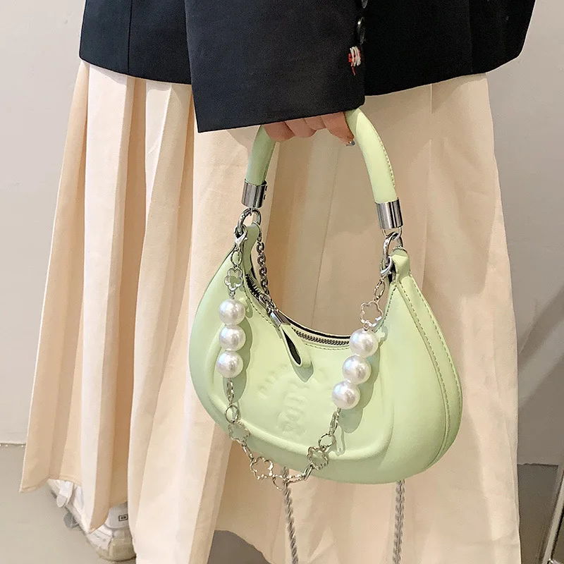 

Модные маленькие женские сумки половинная Луна кожаные сумки на плечо для женщин высококачественные клатчи кошельки Роскошные брендовые с...