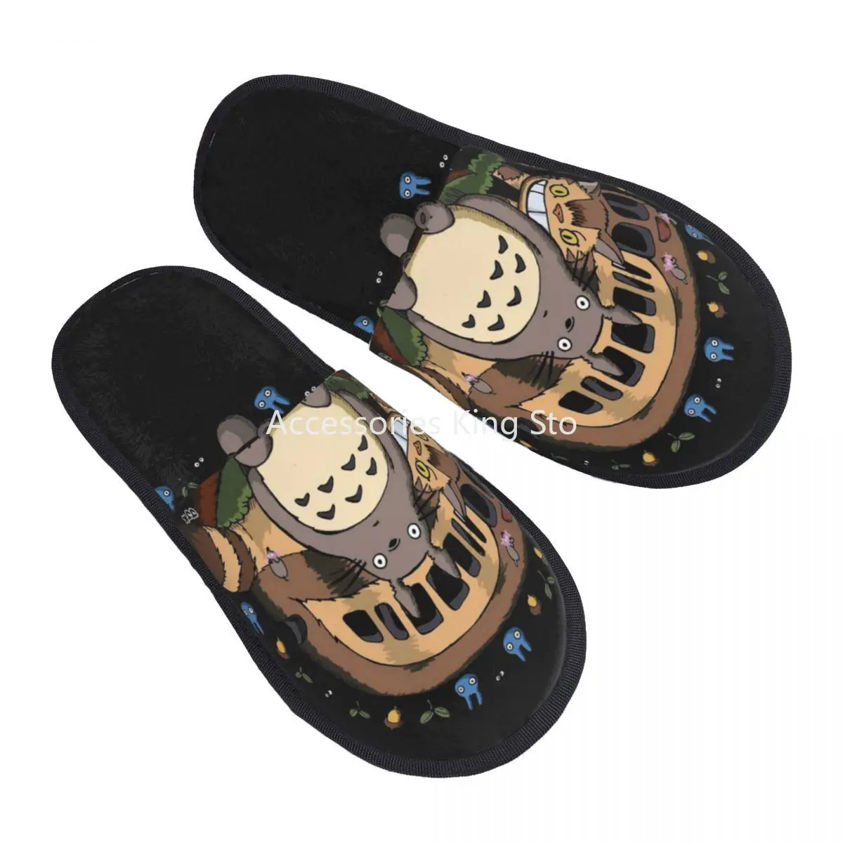 

My Neighbor Totoro Manga House Slippers Women Cozy Memory Foam Anime Slip On Spa Slipper Shoes