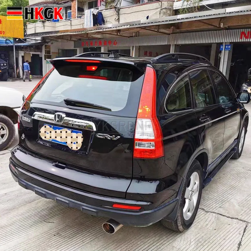 ใหม่พลาสติก ABS Unpainted Primer รถสปอยเลอร์ปีกด้านหลัง Tail Fin ตกแต่งฝาครอบสำหรับ Honda CRV CR-V 2007 2008 2009 2010 2011