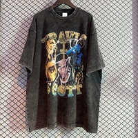 harajuku graphic t shirts hip hop vintage t shirt oversize cotton retro rock print tops men streetwear summer fashion clothing