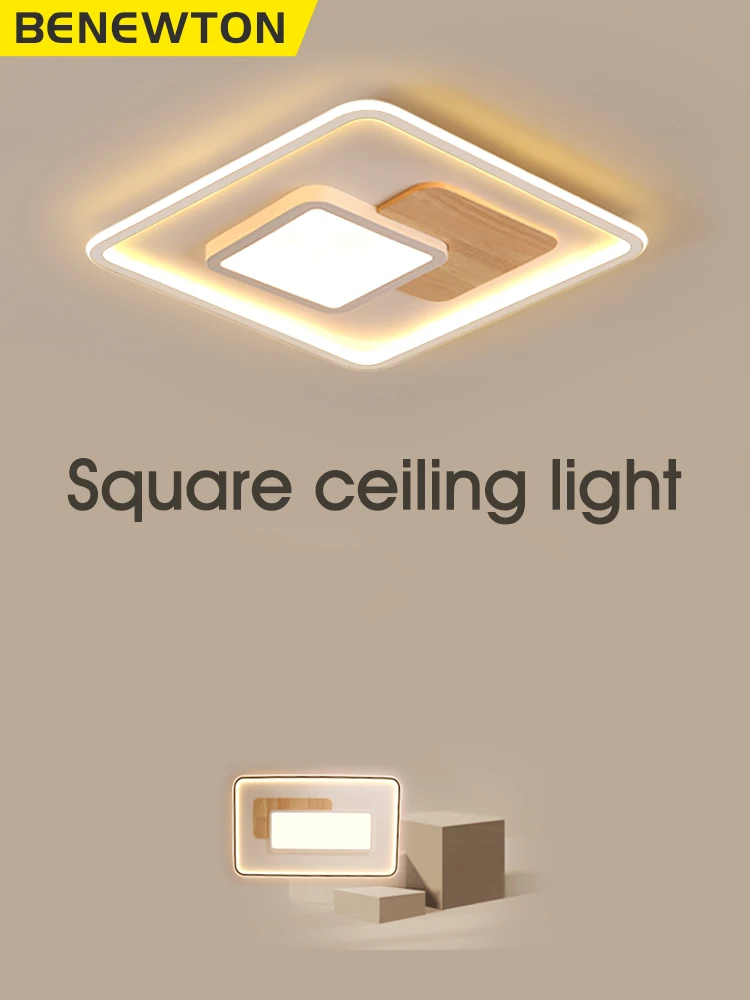 Квадратный современный умный светодиодный потолочный светильник BENEWTON с