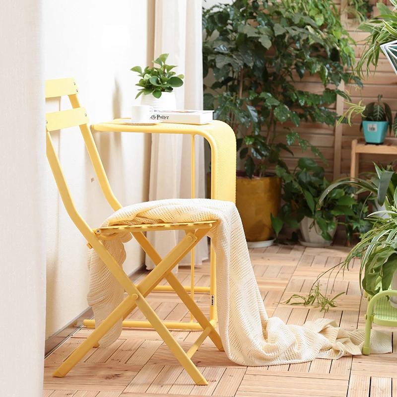 

Обеденный стул, модный простой железный дизайнерский стул для балкона в Европейском стиле, металлический стул для барной стойки