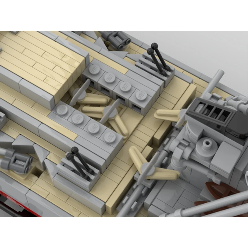 MOC- 151996 Военный военный корабль строительный блок сделай сам мини-индивидуальная