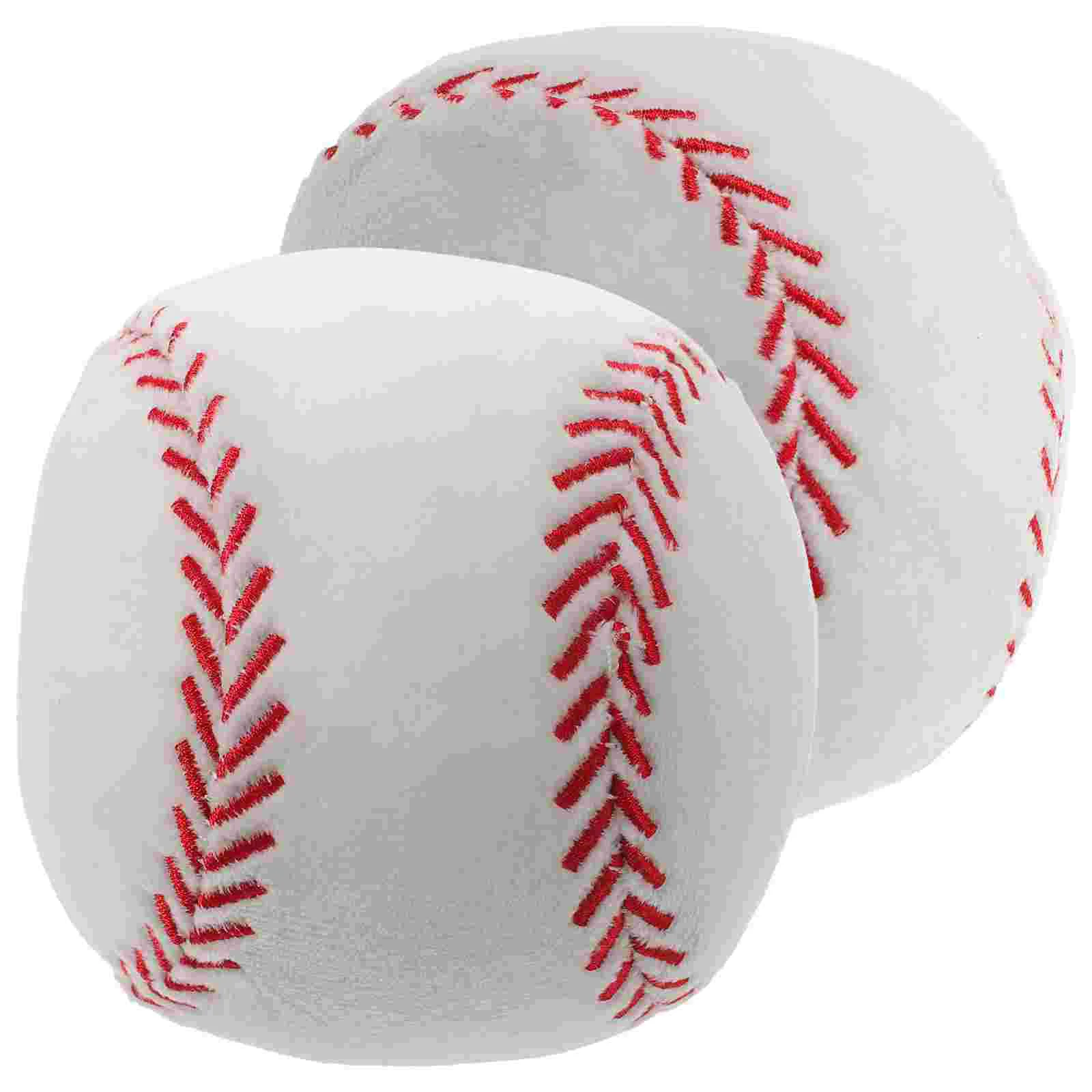 

2pcs Plush Baseball Toy Plush Baseball Pillow Baseball Throw Pillow Sports Baseball Toy Throw Pillow