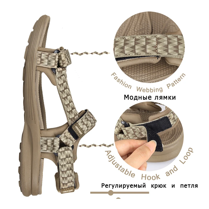 GRITION Women Sandals Outdoor Platform Summer Ladies Beach Shoes Comfortable Fashion High Quality Trekking Non Slip 2021 Size 41