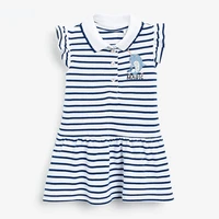 european and american childrens clothing summer new childrens skirts contrast color striped short sleeved childrens skirts