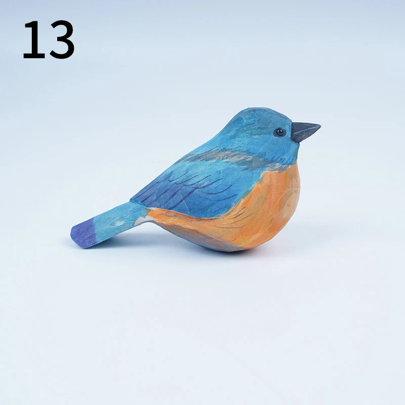 

Деревянная статуэтка птицы Робин ручной работы