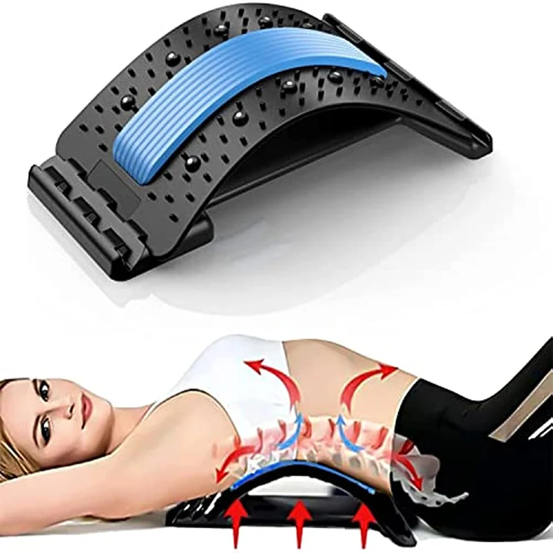 

Back Stretcher Magnetic Therapy Multi-Level Adjustment Massage Stretching Fitness Waist Support Relaxation Pain Relief Massager