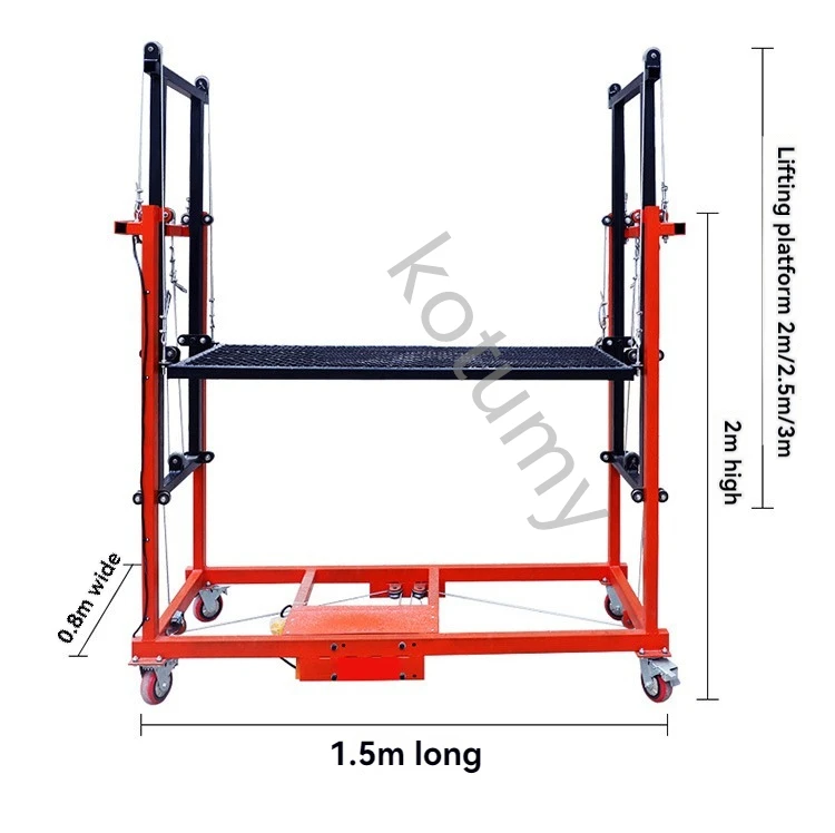 Электрические подъемные леса с дистанционным управлением мобильный подъемник