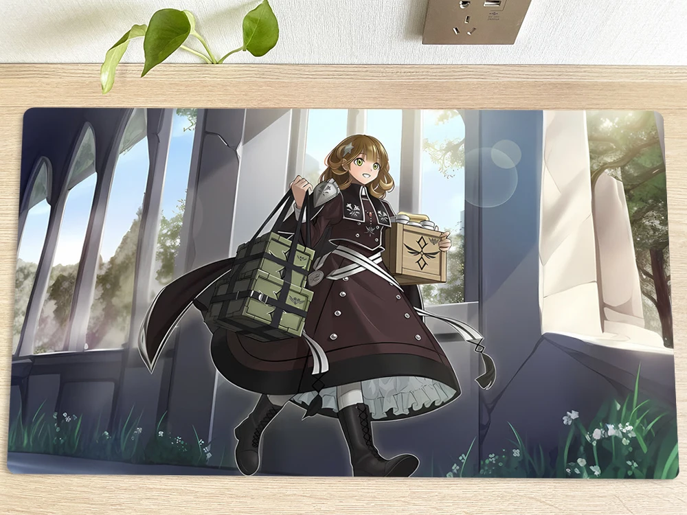 Настольный игровой коврик YuGiOh Exosister Stella TCG геймпад для торговых карт мыши 60x35 см