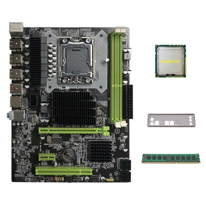 Материнская плата X58 LGA1366 материнская компьютера поддержка процессора серии XEON