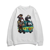 zombie sweatshirt he wants you for a best friend chucky print sweatshirts funny vintage anime pullovers men women loose pullover