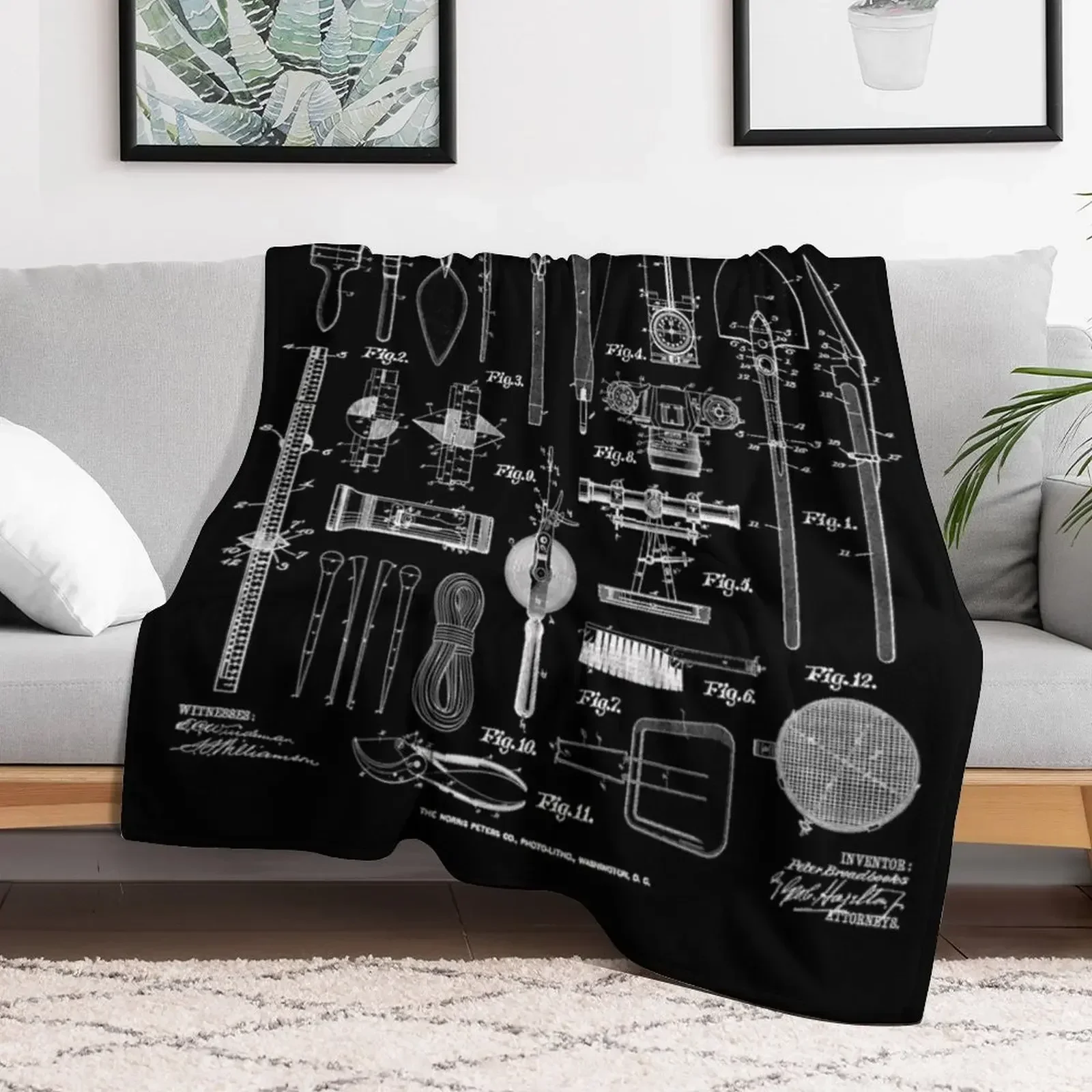 Археолог археология студенческий полевой комплект винтажное патентное одеяло