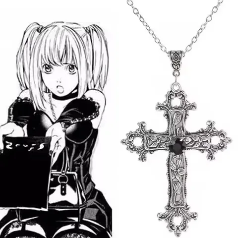Готический кристалл крест ожерелье unisex