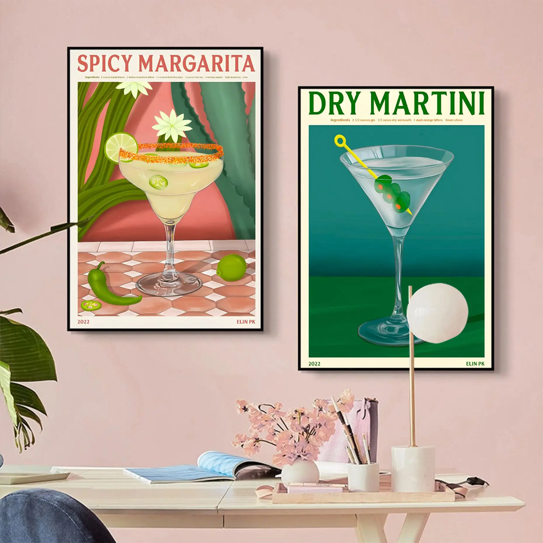 

Cartoon Fruit Juice Mojito Aperol Spritz Vintage Posters Sticky HD Quality Poster Wall Art Painting Study Posters Wall Stickers