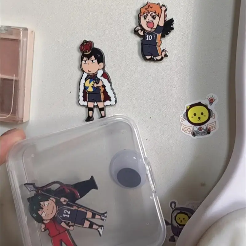 Набор из 7 предметов Haikyuu!! Магнит на холодильник Hinata Shoyo, объемный, из ПВХ, с магнитным креплением, декоративный, для железных дверей, игрушка-адсорбционный магнит (art.: 3920db3d9028b) - 3920db3d9028b
