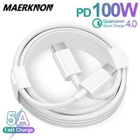 maerknon 5a usb c to usb type c cable for macbook pro ipad quick charge 3 0 20w100w pd fast charging wire for samsung xiaomi