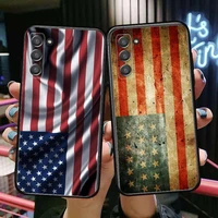 american flag phone cover hull for samsung galaxy s6 s7 s8 s9 s10e s20 s21 s5 s30 plus s20 fe 5g lite ultra edge