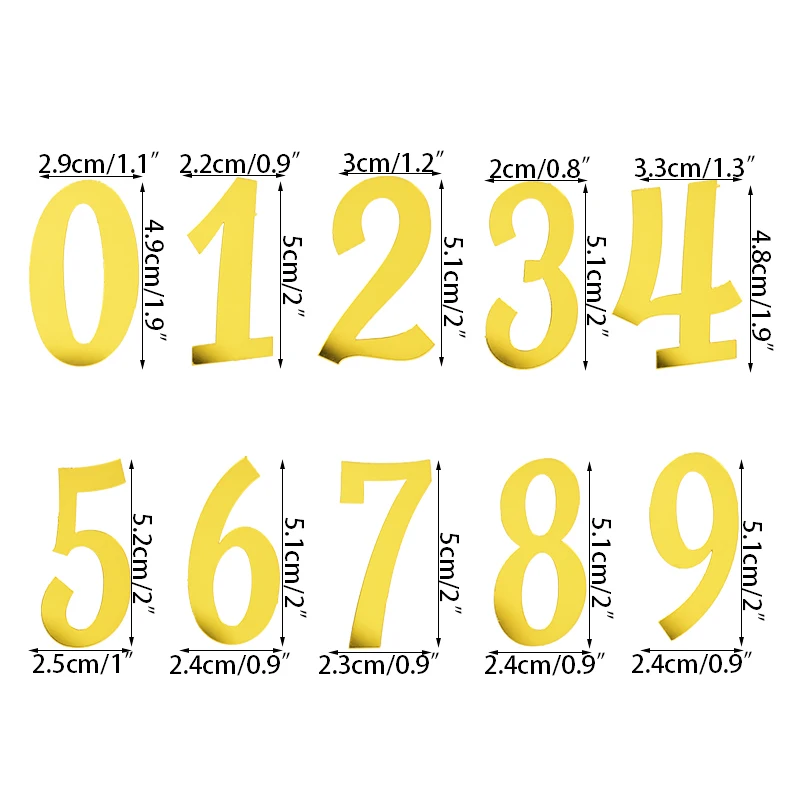 

Аксессуары для торта CYZQ Золотой акрил