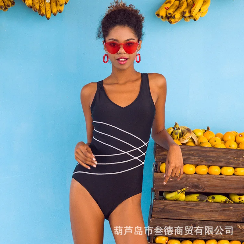 

Новинка 2022, Цельный купальник, спортивный профессиональный женский купальник, оптовая продажа с завода Amazon AliExpress