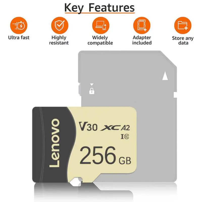 Lenovo Micro TF Flash Card SD Card Class10 128/256GB/512GB Carte Sd Memoria 32GB 64GB 16G 64G 32GB 1TB Memory Card For Tablet PC images - 6