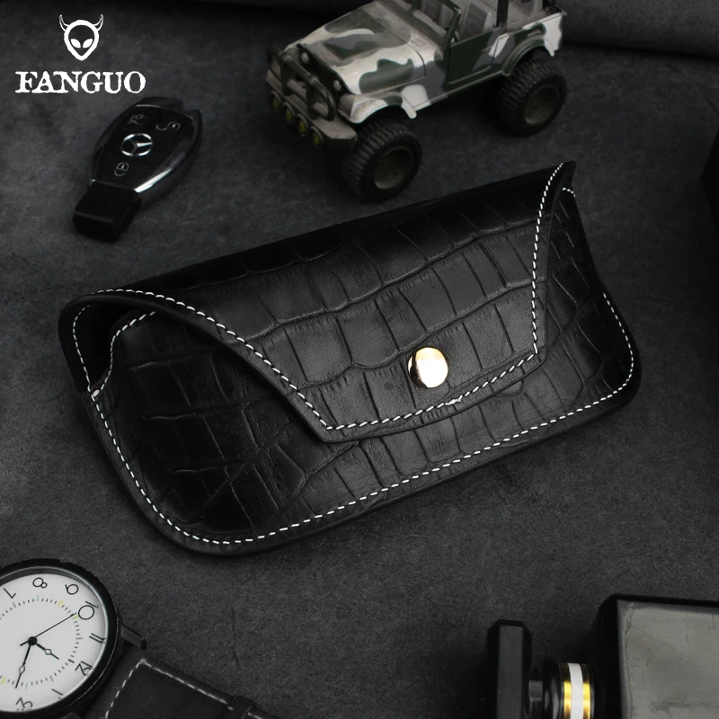 Высококачественный футляр для очков повседневный солнцезащитных из натуральной