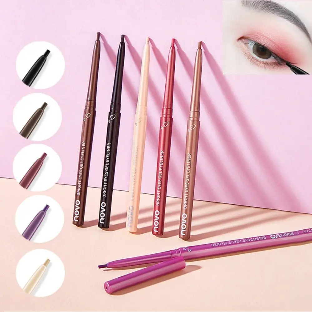 

Waterproof Eyeliner Pencil Natural Matte Non-Smudge Gel Eyeliner Pen Colorful Purple Lying Silkworm Pencil Eye Makeup Tool