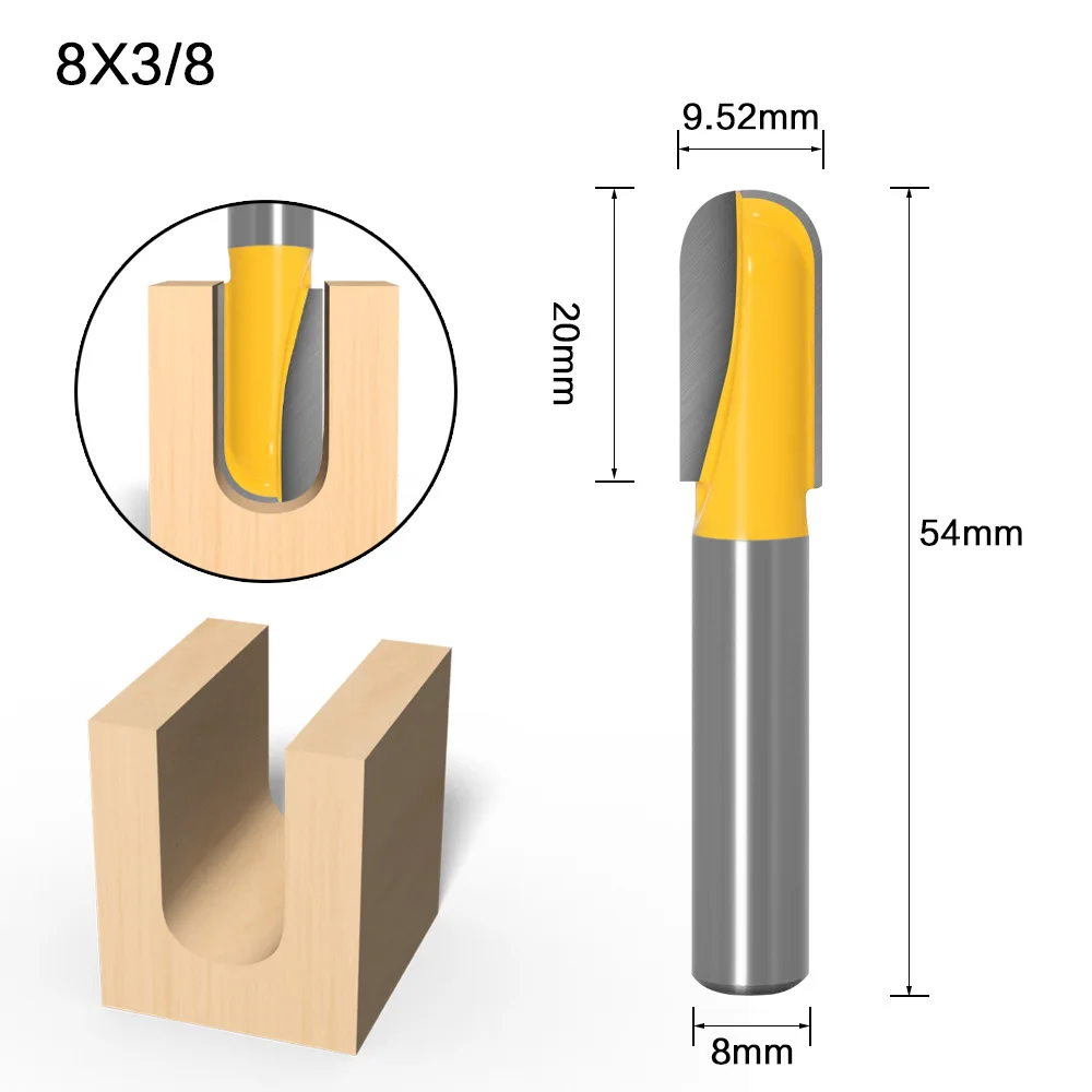 Твердосплавная концевая фреза Xuhan tools woodworking end mill 8 мм