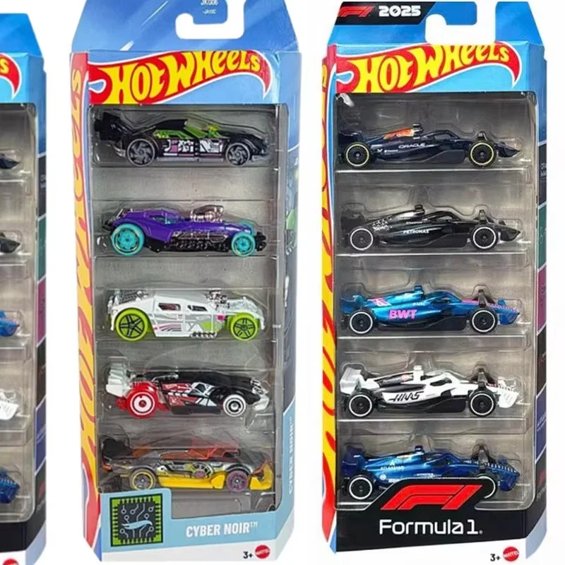 Фото Коллекционная модель Hot Wheels Formula 1 JLN11, 5 штук, масштаб 1/64, литой гоночный автомобиль из сплава, высококачественная работа, премиум-класс, подарок №4