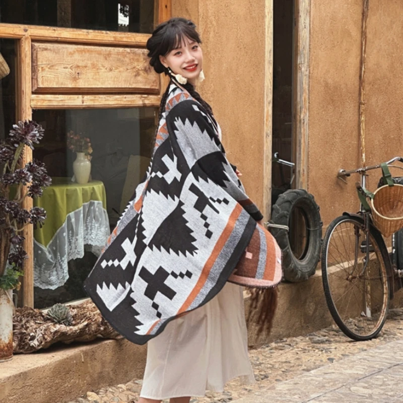 Портативный защитный палантин большие шали из пашмины большая шаль с рисунком