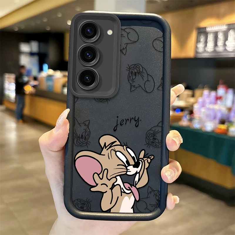 Милый чехол для телефона T-Tom и J-Jerry Samsung Galaxy A35 A34 A33 A32 5G A31 A30 A24 A23 A22 A16 A12 A06 A03 M55