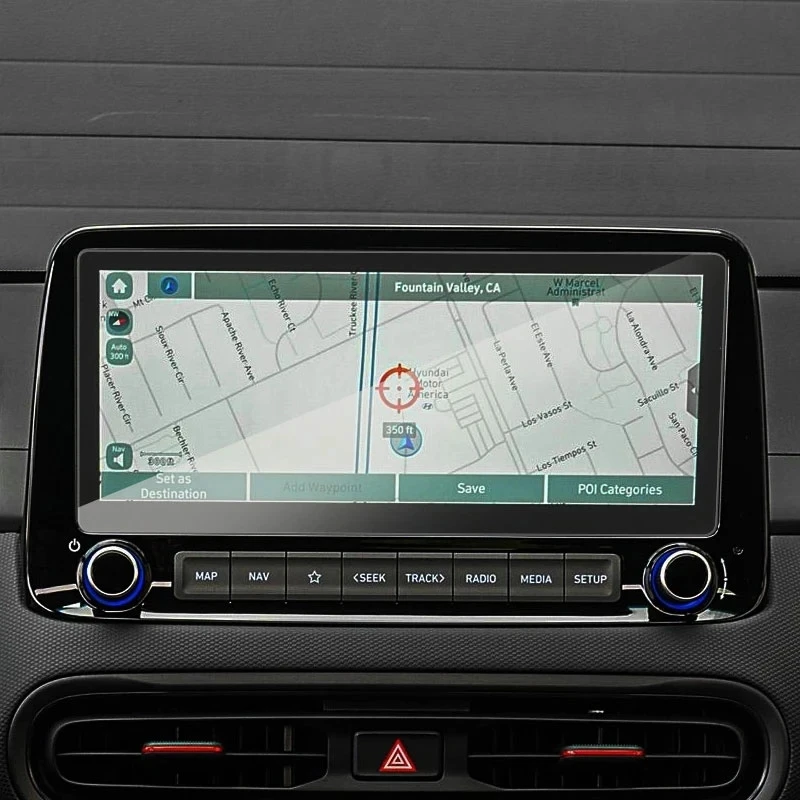 

For Hyundai KONA Kauai 2021 2022 10.25 INCH Car Radio GPS Navigation Tempered Screen Glass Protective Film Sticker