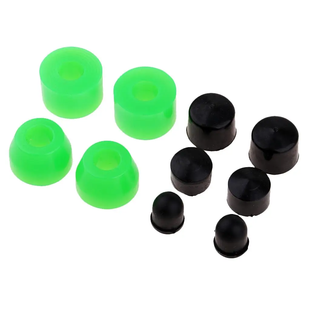 

10pcs Replacement Skateboard Bushings PU Conical Cylinder Truck Bushings Set with Cups Outdoor Sports Small Tools