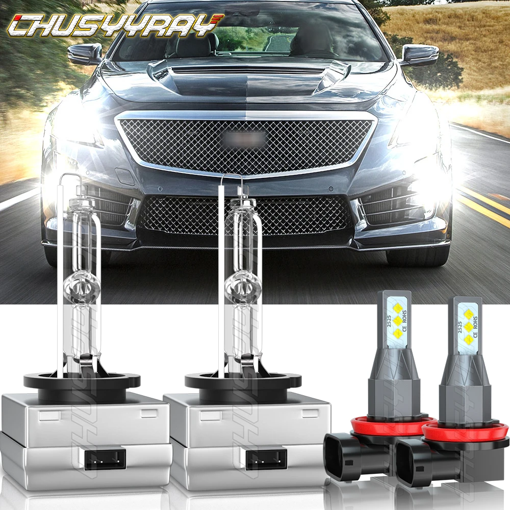 Фары головного света CHUSYYRAY совместимые с Cadillac CTS 2008-2013 D1S H11