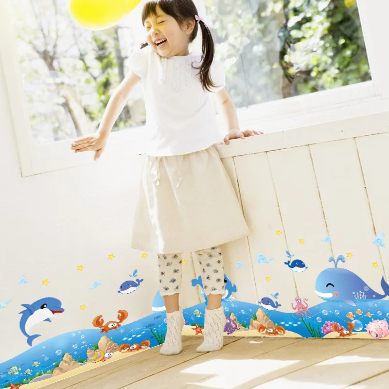 

Счастливый океан плинтус детская комната спальня фон Настенная Наклейка Съемный Xl7149