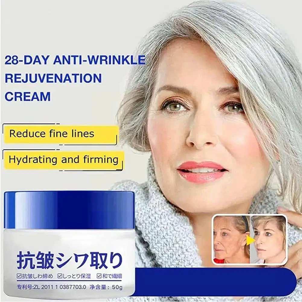 

Japanese 28 Day Anti Wrinkle Rejuvenation Cream Firming Hydrating Face Anti Moisturizer Lines Aging Cream Reduce Cream Fine B7Z7