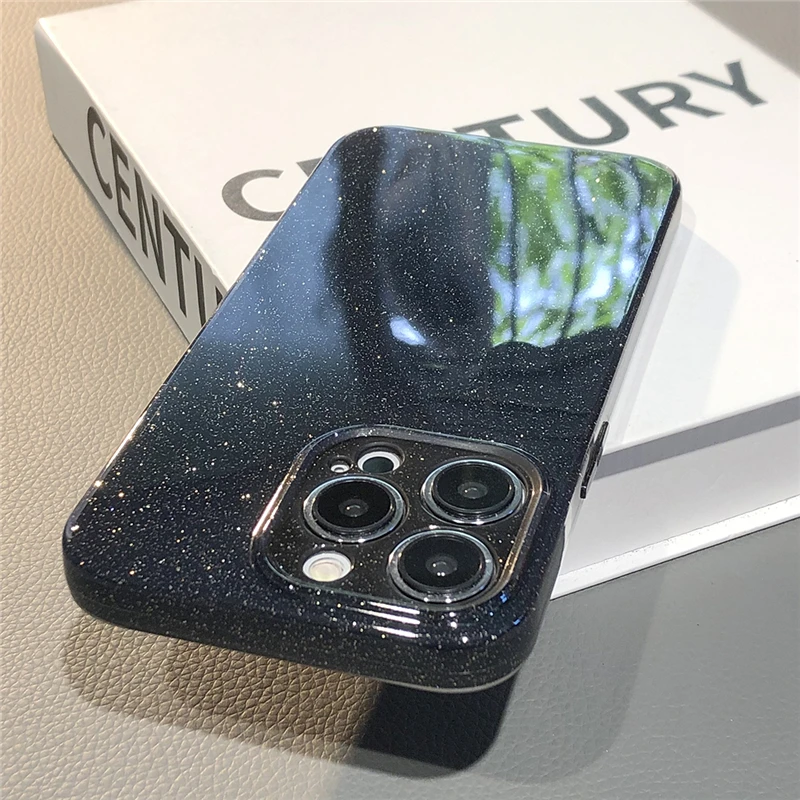 

Блестящий силиконовый чехол ярких цветов для телефона iPhone 13 12 11 Pro Max XR X XS Max 13 Pro, Мягкий Силиконовый противоударный мерцающий чехол